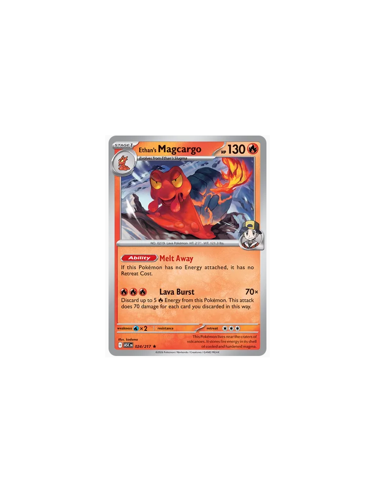 024/217 - Ethan's Magcargo - Normal - Near Mint