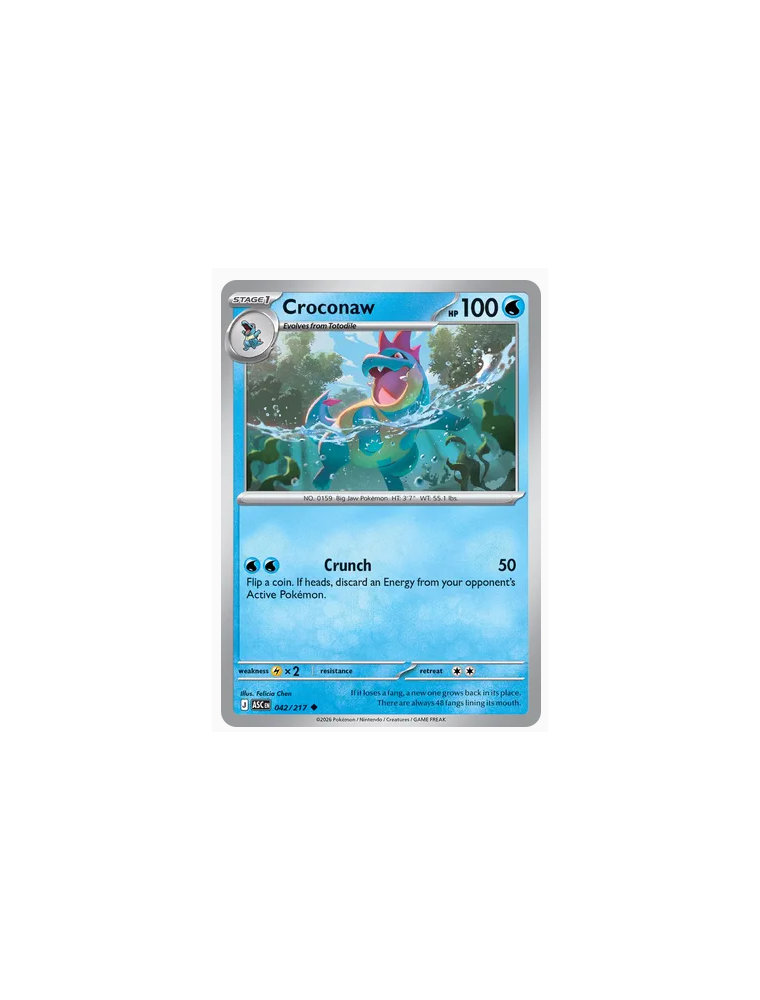 042/217 - Croconaw - Normal - Near Mint