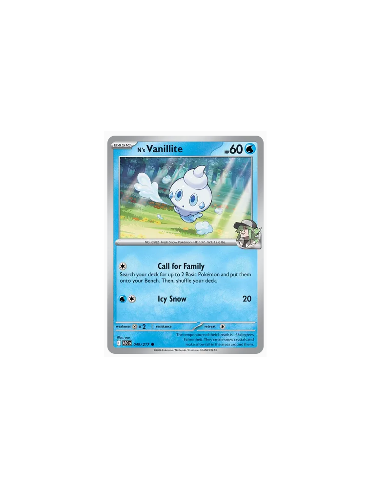 049/217 - N's Vanillite - Normal - Near Mint