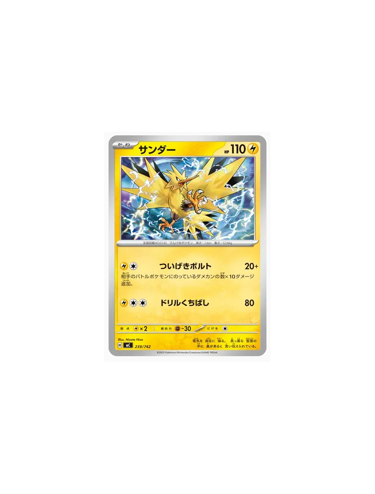 239/742 - Zapdos - Normal - Near Mint